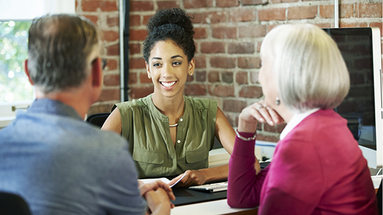 People in a meeting