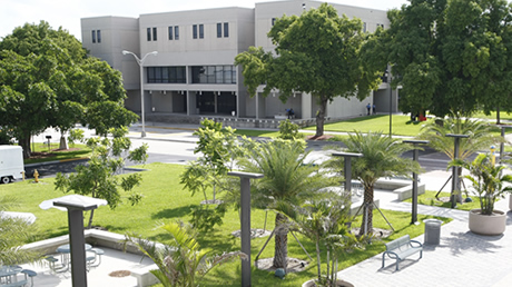 Picture of North Campus building and surrounding trees